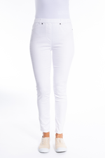 The stretch cotton, pull on, straight leg, jeggings with back patch pocket stitching detail are great to wear when a slim leg look is warranted.